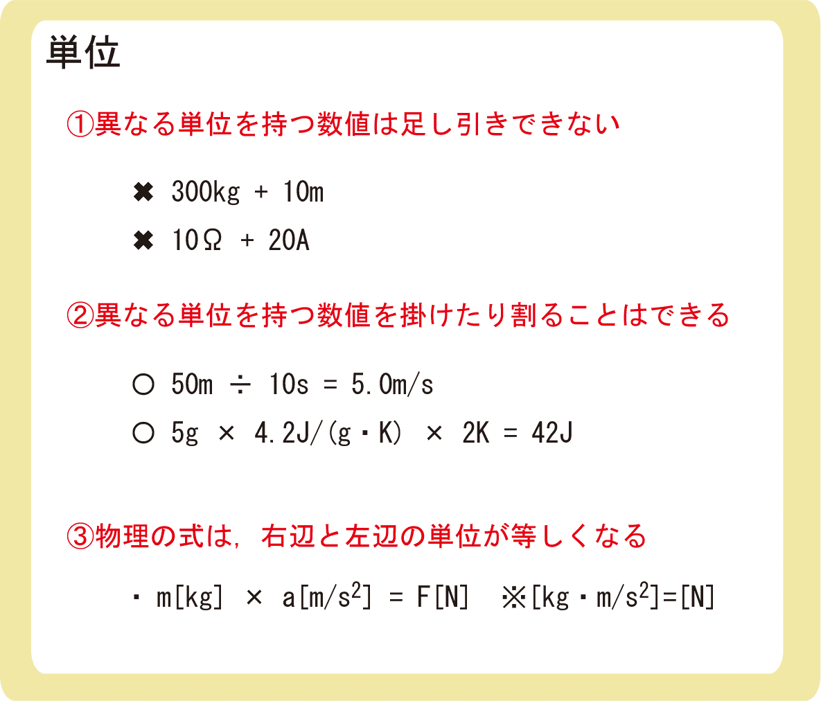 単位と次元とは ぷち教養主義