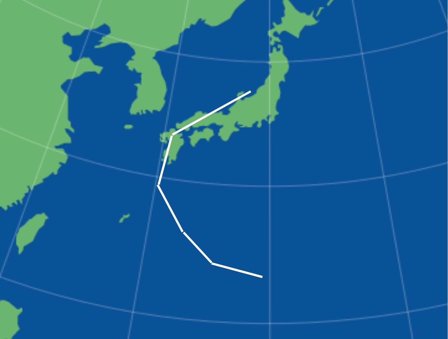 台風の予測線